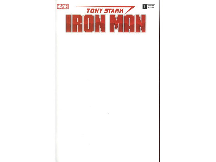 Comic Books Marvel Comics - Tony Stark, Iron Man 001 - Blank Variant - 0099 - Cardboard Memories Inc.