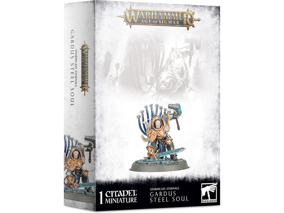 Collectible Miniature Games Games Workshop - Warhammer Age of Sigmar - Stormcast Eternals - Gardus Steel Soul - 96-44 - Cardboard Memories Inc.