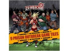 Board Games Cool Mini or Not - Zombicide - 9 Prison Outbreak Game Tiles - Cardboard Memories Inc.