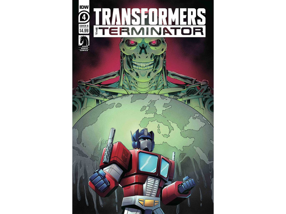 Comic Books IDW Comics - Transformers vs Terminator 004 - Cover B Montfor (Cond. VF-) - 11968 - Cardboard Memories Inc.