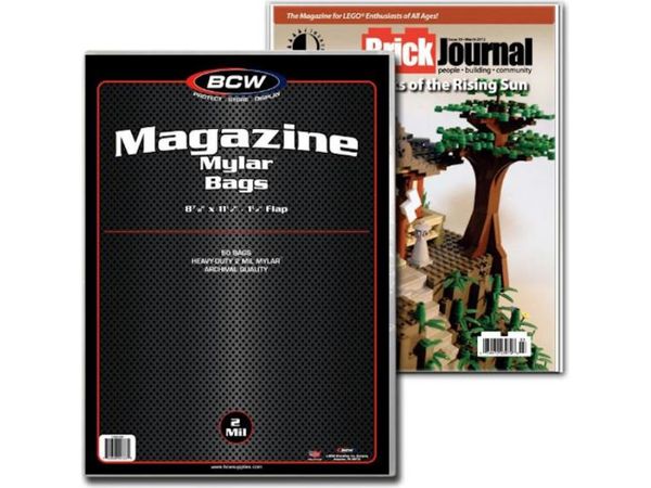 Comic Supplies BCW - Magazine Mylar Comic Book Bags - 2 Mil - Cardboard Memories Inc.