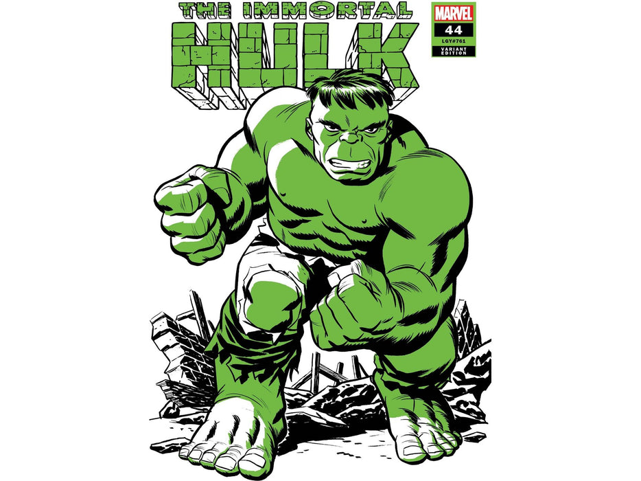 Comic Books Marvel Comics - Immortal Hulk 044 - Michael Cho Hulk Two-Tone Variant Edition (Cond. VF-) - 11883 - Cardboard Memories Inc.