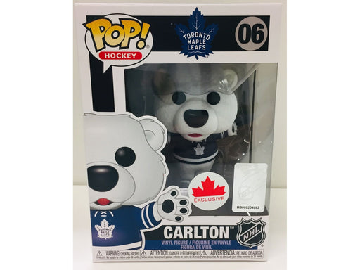 Action Figures and Toys POP! - Sports - NHL - Toronto Maple Leafs - Carlton The Bear - Cardboard Memories Inc.