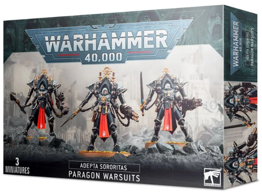 Collectible Miniature Games Games Workshop - Warhammer 40K - Adepta Sororitas - Paragon Warsuits - 52-34 - Cardboard Memories Inc.