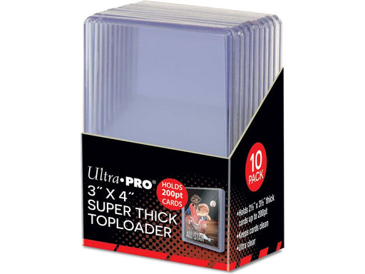 Supplies Ultra Pro - Top Loaders - 3x4 Super Thick 200pt Pack - Cardboard Memories Inc.