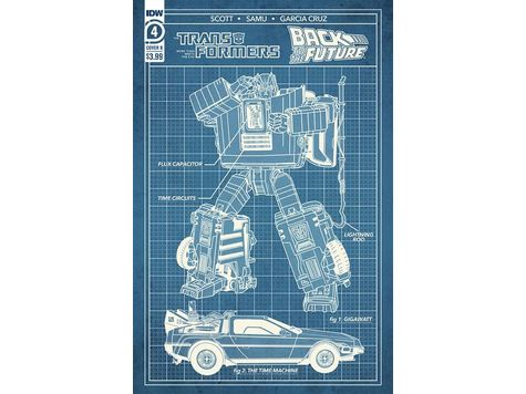 Comic Books IDW Comics - Transformers Back to the Future 004 of 4 - Cover B Phil Murphy - Cardboard Memories Inc.