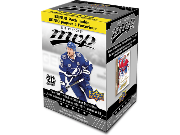 Sports Cards Upper Deck - 2018-19 - Hockey - MVP - Blaster Box - Cardboard Memories Inc.