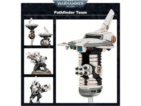 Collectible Miniature Games Games Workshop - Warhammer 40K - Tau Empire - Pathfinder Team - 56-09 - OLD BOX DISCONTINUED - Cardboard Memories Inc.