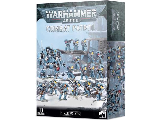 Collectible Miniature Games Games Workshop - Warhammer 40K - Space Wolves - Combat Patrol - 53-37 - Cardboard Memories Inc.