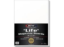 Supplies BCW - Life Magazine Sized Boards - 10 7-8 x 14 Inch - Package of 100 - Cardboard Memories Inc.