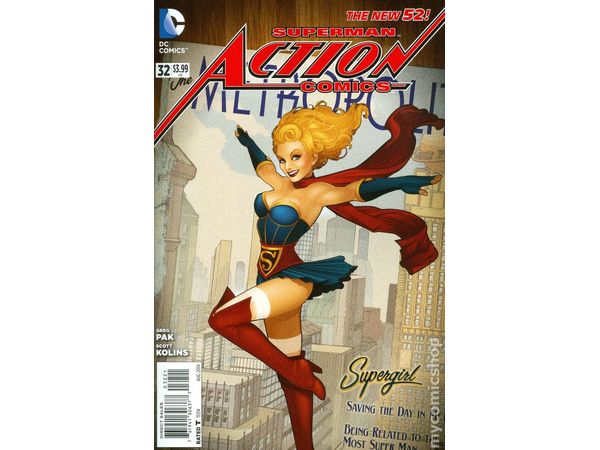 Comic Books DC Comics - Action Comics 032 2011 Series Cover B (Cond. VF-) - 13306 - Cardboard Memories Inc.
