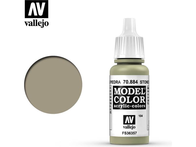 Paints and Paint Accessories Acrylicos Vallejo - Stone Grey - 70 884 - Cardboard Memories Inc.