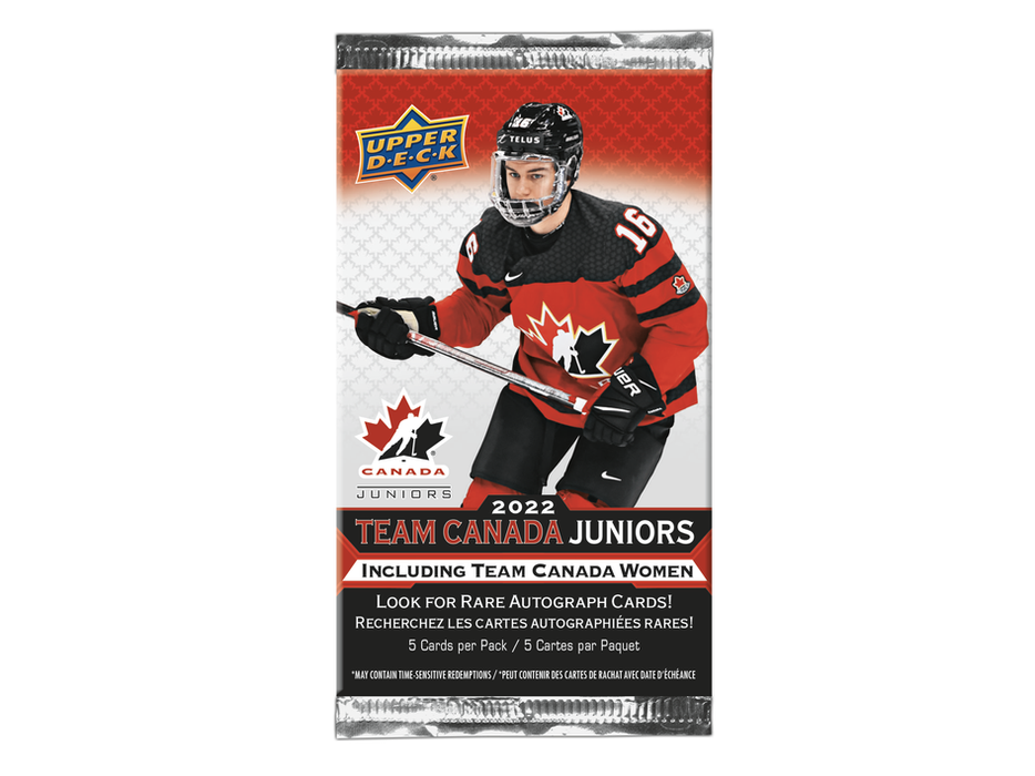 Sports Cards Upper Deck - 2022 - Hockey - Team Canada Juniors Hockey - Blaster Box - Cardboard Memories Inc.