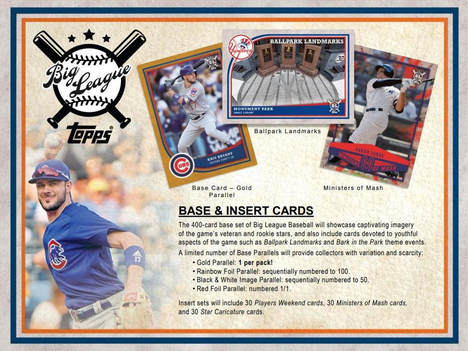 Sports Cards Topps - 2018 - Baseball - Big League - Hobby Box - Cardboard Memories Inc.