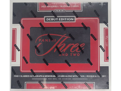 Sports Cards Panini - 2022 - Baseball - Three and Two  - Hobby Box - Cardboard Memories Inc.