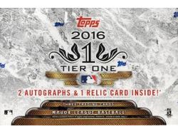 Sports Cards Topps - 2016 - Baseball - Tier One - Hobby Box - Cardboard Memories Inc.