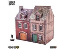 Collectible Miniature Games Plast Craft Games - EWAR - Semi-Detached Building - Color Edition - Cardboard Memories Inc.