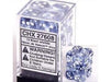 Dice Chessex Dice - Nebula Black with White - Set of 12 D6 - CHX 27608 - Cardboard Memories Inc.