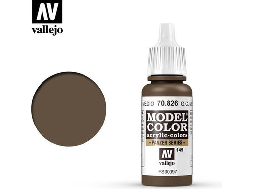 Paints and Paint Accessories Acrylicos Vallejo - German Camouflage Med. Brown - 70 826 - Cardboard Memories Inc.