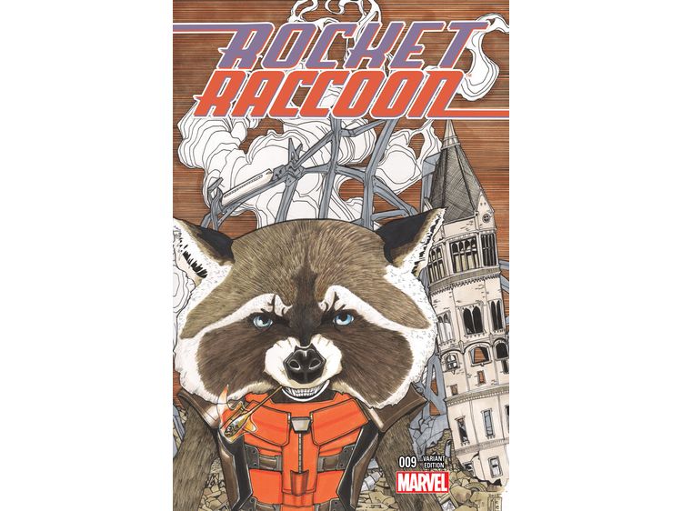 Comic Books Marvel Comics - Rocket Raccoon 009 - Women of Marvel Cover - 3047 - Cardboard Memories Inc.