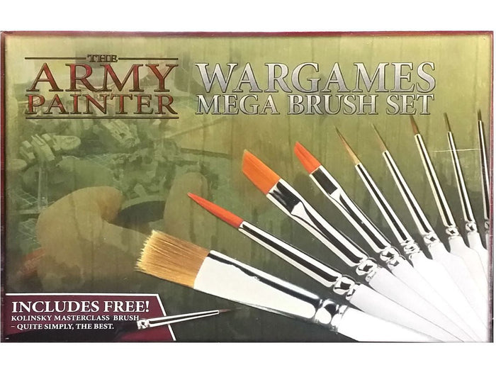 Paints and Paint Accessories Army Painter - Wargames - Mega Brush Set - Cardboard Memories Inc.