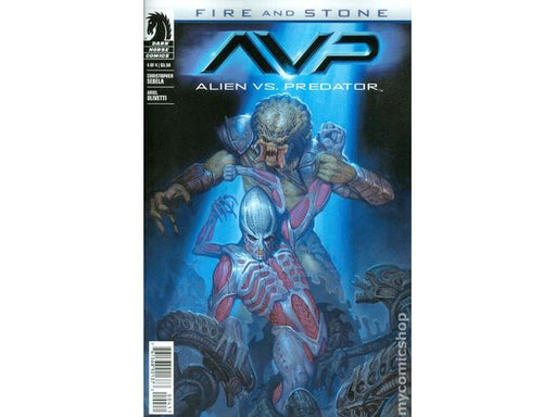 Comic Books Dark Horse Comics - Alien vs. Predator Fire and Stone 004 (Cond. VF-) - 13634 - Cardboard Memories Inc.