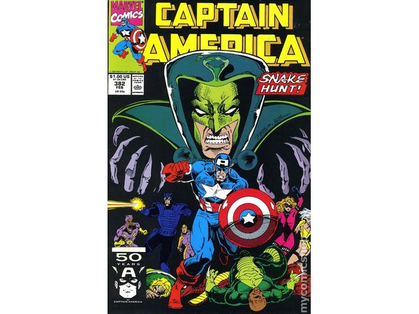 Comic Books Marvel Comics - Captain America (1968 1st Series) 382 (Cond. VF-) - 7281 - Cardboard Memories Inc.