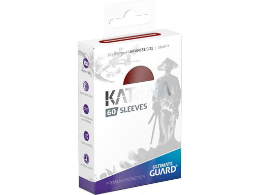 Supplies Ultimate Guard - Katana Sleeves - Japanese - Red - Cardboard Memories Inc.