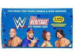 Sports Cards Topps - 2017 - WWE Wrestling - Heritage - Hobby Box - Cardboard Memories Inc.
