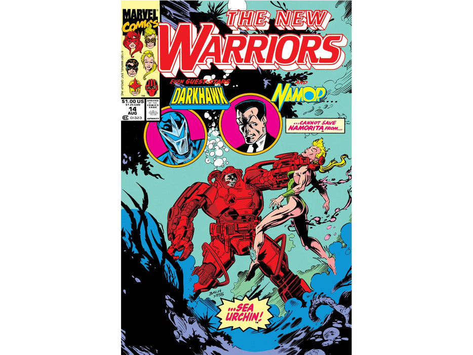 Comic Books Marvel Comics - New Warriors (1990 1st Series) 014 (Cond. FN+) - 13422 - Cardboard Memories Inc.