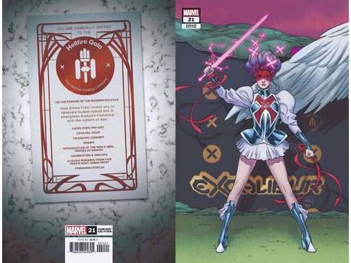 Comic Books Marvel Comics - Excalibur 021 - Dauterman Connecting Variant Edition (Cond. VF-) - 11902 - Cardboard Memories Inc.