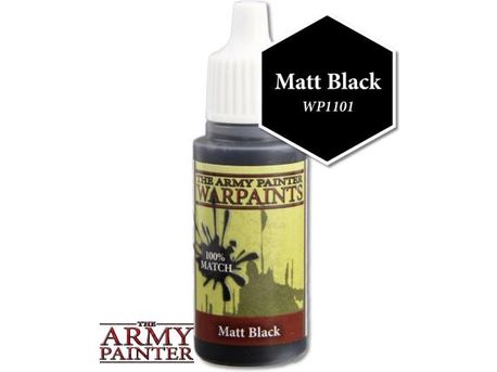 Paints and Paint Accessories Army Painter - Warpaints - Matt Black - Cardboard Memories Inc.