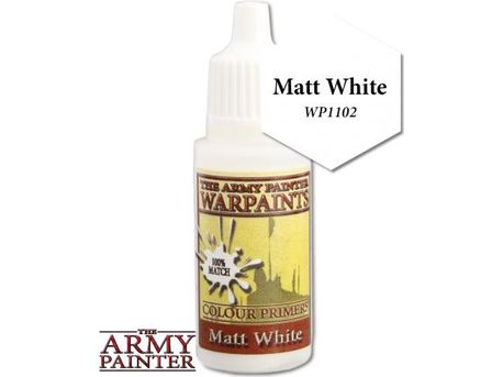 Paints and Paint Accessories Army Painter - Warpaints - Matt White - Cardboard Memories Inc.