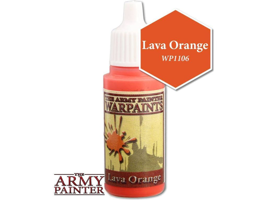Paints and Paint Accessories Army Painter - Warpaints - Lava Orange - Cardboard Memories Inc.