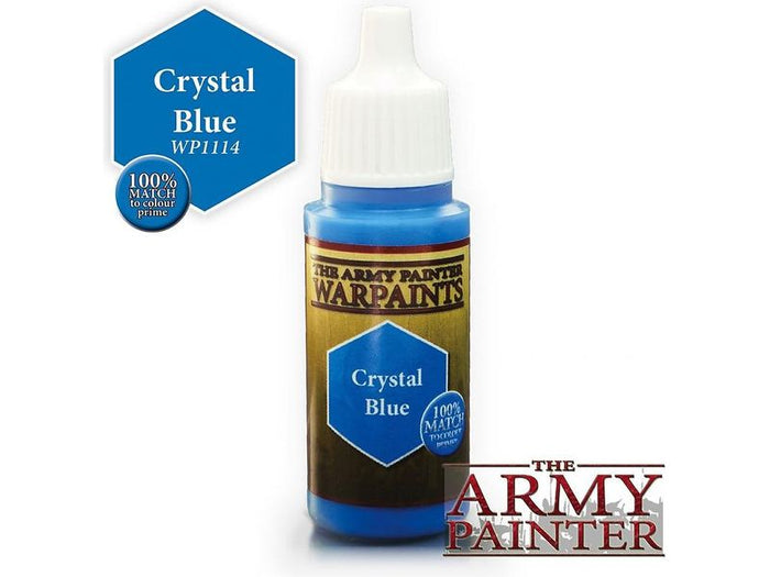 Paints and Paint Accessories Army Painter - Warpaints - Crystal Blue - WP1114 - Cardboard Memories Inc.