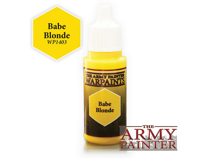 Paints and Paint Accessories Army Painter - Warpaints - Babe Blonde - Cardboard Memories Inc.
