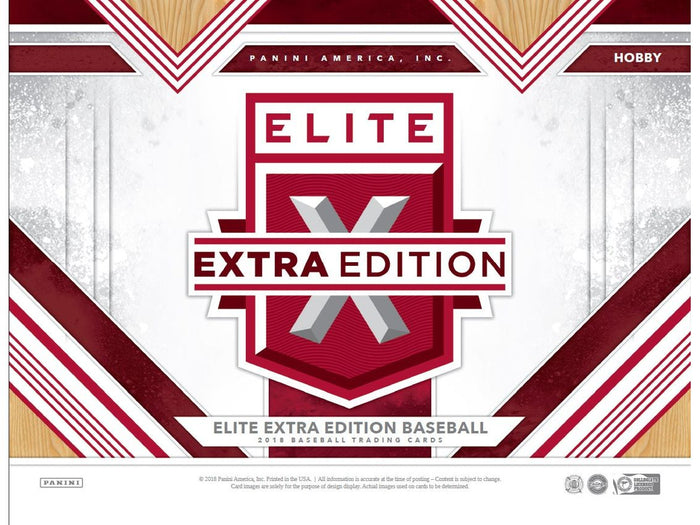 Sports Cards Panini - 2018 - Baseball - Elite Edition - Hobby Box - Cardboard Memories Inc.