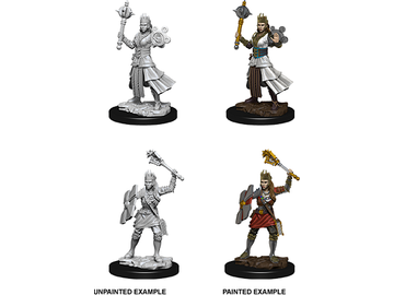 Role Playing Games Wizkids - Dungeons and Dragons - Unpainted Miniatures - Nolzurs Marvelous Miniatures - Female Human Cleric - 73671 - Cardboard Memories Inc.