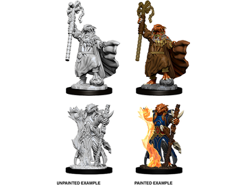 Role Playing Games Wizkids - Dungeons and Dragons - Unpainted Miniature - Nolzurs Marvelous Miniatures - Female Dragonborn Sorcerer - 73674 - Cardboard Memories Inc.