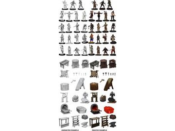 Role Playing Games Wizkids - Unpainted Miniatures - Deep Cuts - Townspeople And Accessories - 73698 - Cardboard Memories Inc.