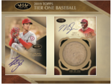 Sports Cards Topps - 2019 - Baseball - Tier One - Hobby Box - Cardboard Memories Inc.