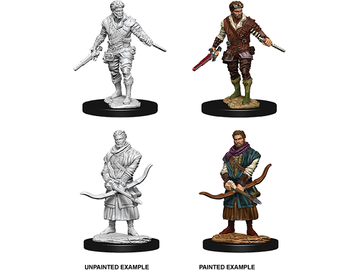Role Playing Games Wizkids - Dungeons and Dragons - Unpainted Miniatures - Nolzurs Marvelous Miniatures - Male Human Rogue - 73702 - Cardboard Memories Inc.