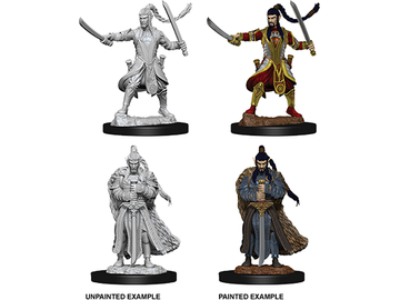 Role Playing Games Wizkids - Dungeons and Dragons - Unpainted Miniatures - Nolzurs Marvelous Miniatures - Male Elf Paladin - 73707 - Cardboard Memories Inc.