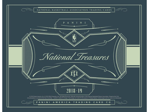 Sports Cards Panini - 2018-19 - Basketball - National Treasures - Hobby Box - Cardboard Memories Inc.