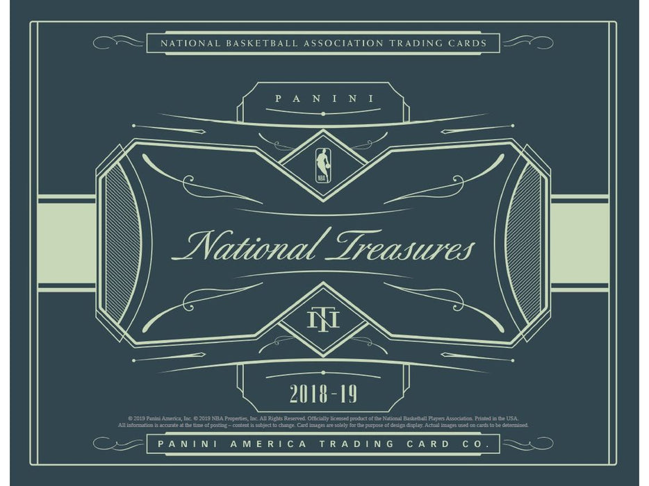 Sports Cards Panini - 2018-19 - Basketball - National Treasures - Hobby Box - Cardboard Memories Inc.