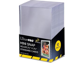 Supplies Ultra Pro - Card Holder With UV Protection - Mini Snap - 10 Pack - Cardboard Memories Inc.