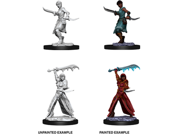 Role Playing Games Wizkids - Dungeons and Dragons - Unpainted Miniatures - Nolzurs Marvelous Miniatures - Female Human Rogue - 73831 - Cardboard Memories Inc.