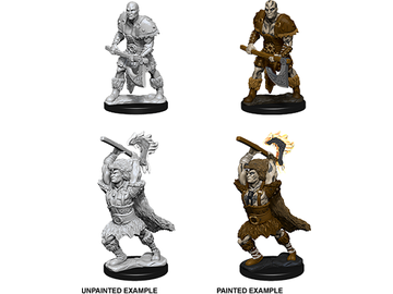 Role Playing Games Wizkids - Dungeons and Dragons - Unpainted Miniatures - Nolzurs Marvelous Miniatures - Male Goliath Barbarian - 73833 - Cardboard Memories Inc.