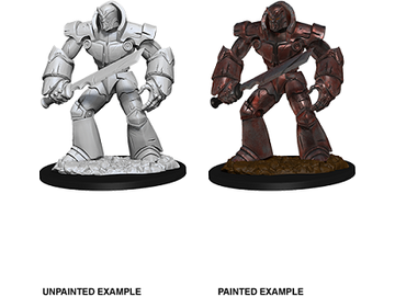 Role Playing Games Wizkids - Dungeons and Dragons - Unpainted Miniatures - Nolzurs Marvelous Miniatures - Iron Golem - 73842 - Cardboard Memories Inc.