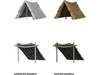 Role Playing Games Wizkids - Unpainted Miniatures - Deep Cuts - Tent and Lean-To - 73858 - Cardboard Memories Inc.